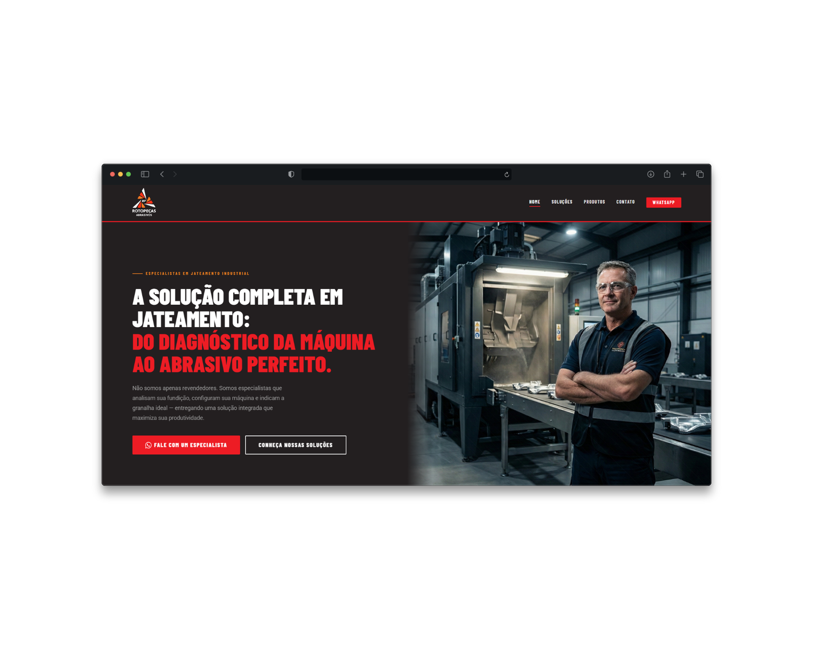 Site Institucional Rotopeças Abrasivos